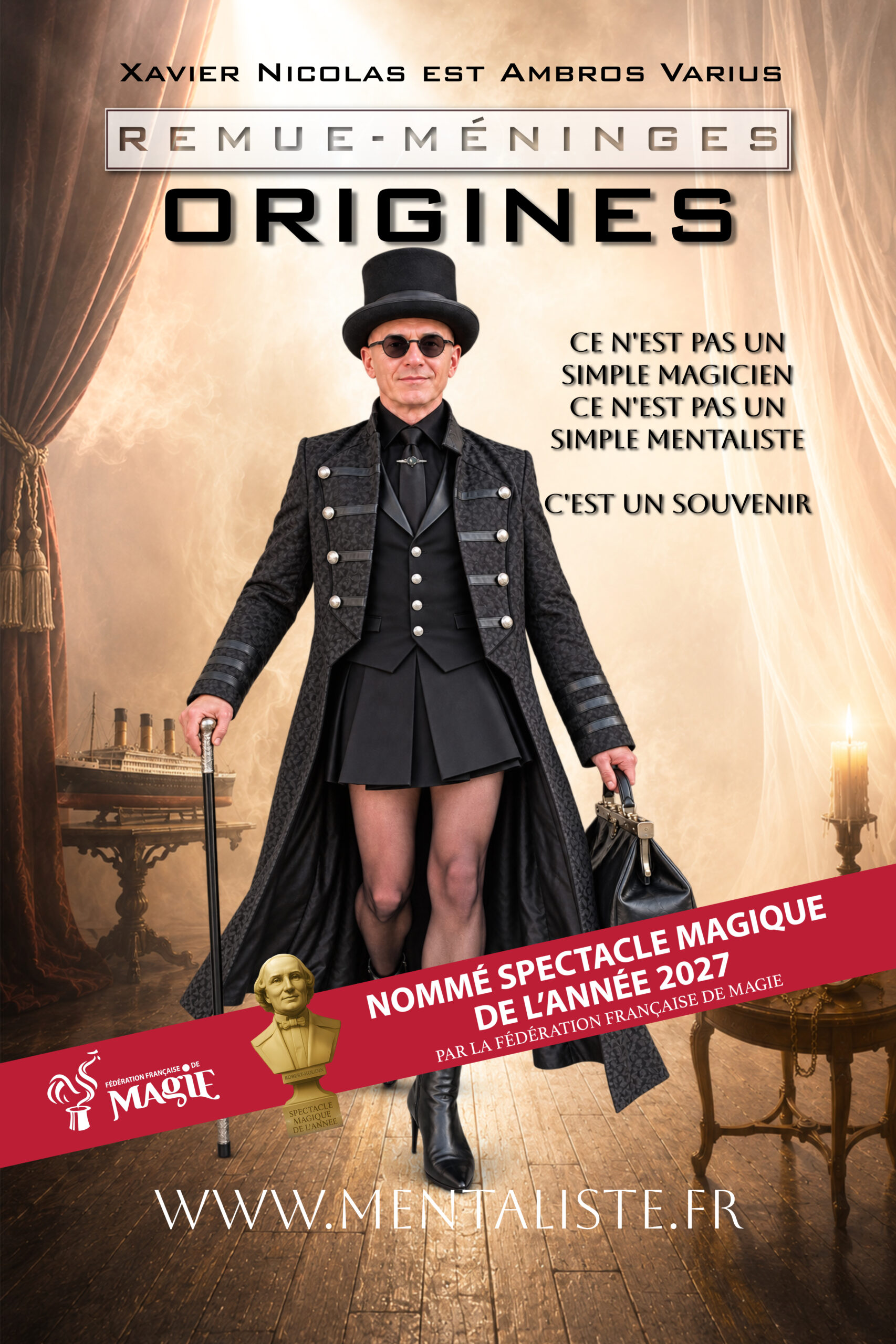 Affiche du spectacle ORIGINES d’Ambros Varius